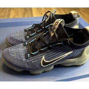 Nike Air VaporMax 2021 Flyknit Navy Photo Blue Athletic Sneakers Size 10 Shoes